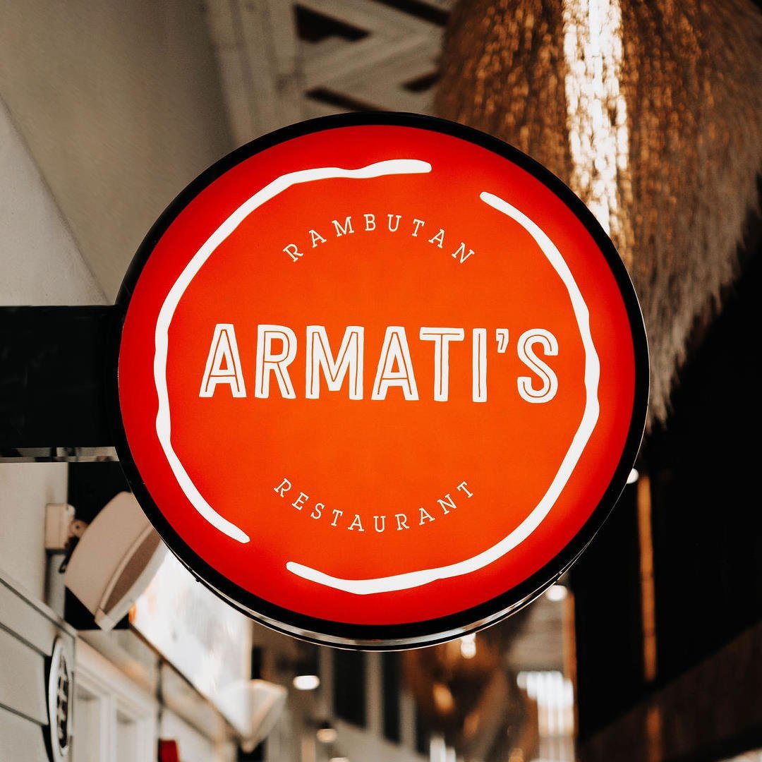 Sign for Armatis restaurant in townsville