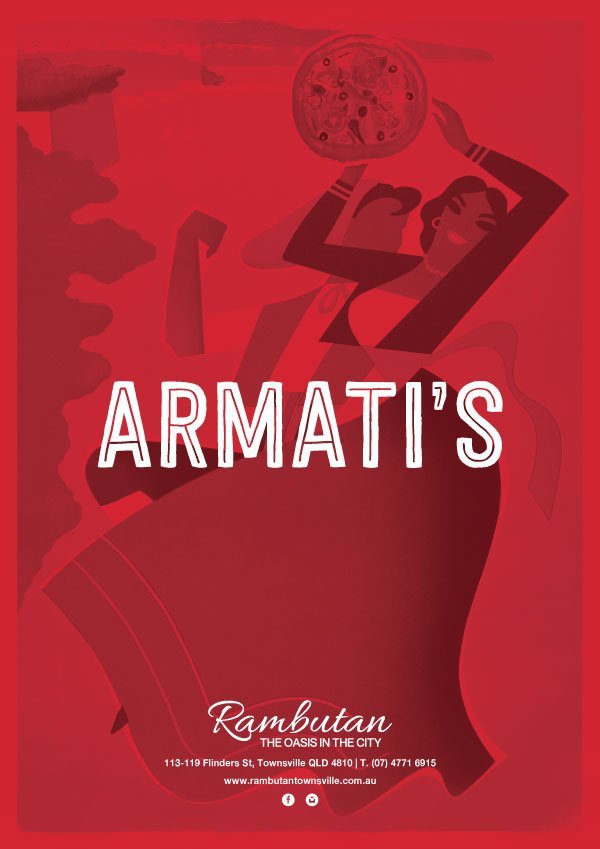 menu for Armatis restaurant in townsville